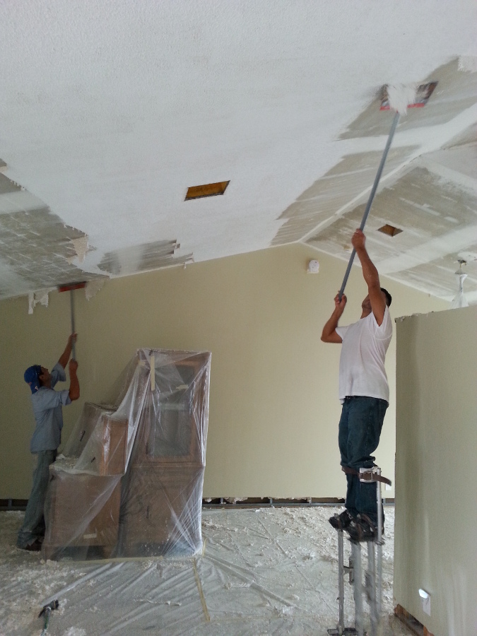 Popcorn Ceiling Removal