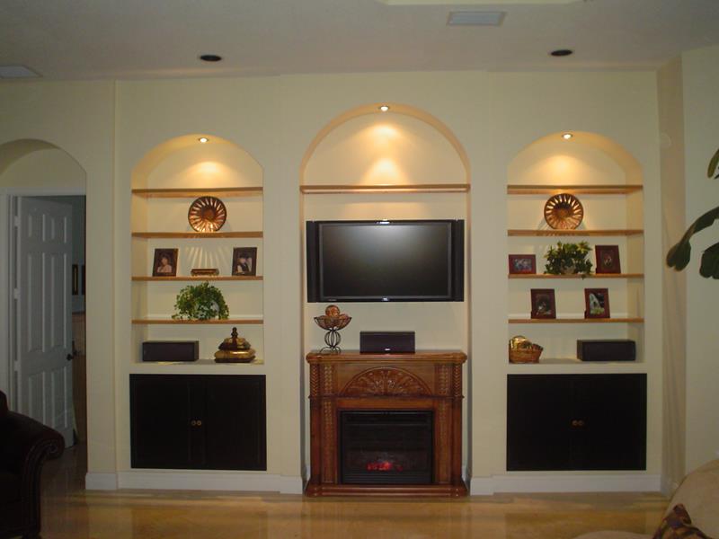 Full Wall Entertainment Center Project in Boca Raton, FL